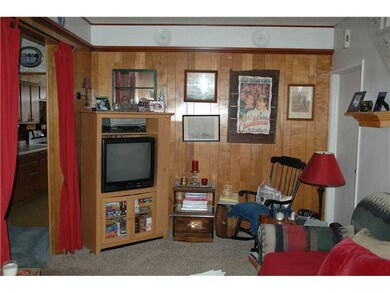 Family Room. Family room has plate railing at top