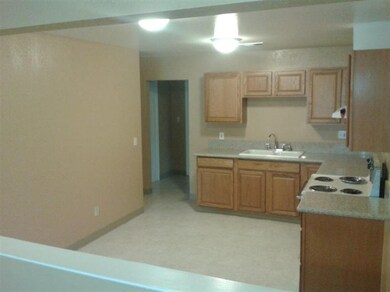 Kitchen view from living room