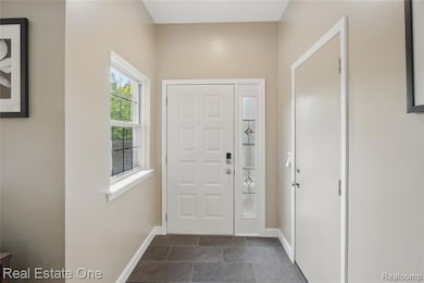 Entry Hall with Slate Effect ceramic tiles