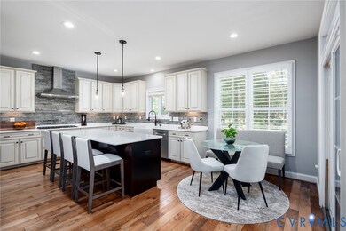 Chef's kitchen for both family dinners and entertaining guests