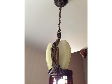 Other. Original light fixture in the entry hall