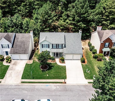 Birds eye view of property
