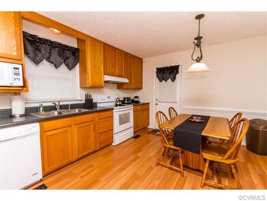 Kitchen and eating area