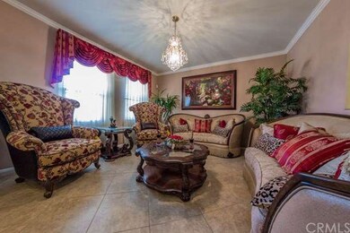 The formal living room centers around the beautifu