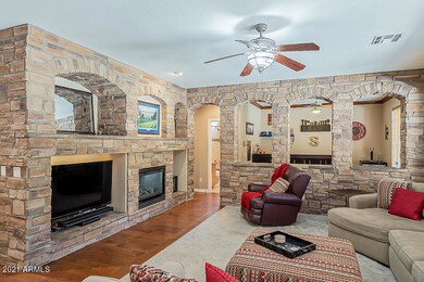 Family room + bar (den)