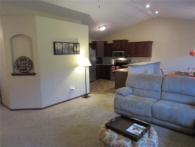 Nice open floor plan with vaulted ceilings!