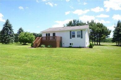Back yard view, deck