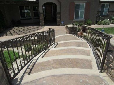 Steps Leading to the Entry, Custom Wrought Iron Ra
