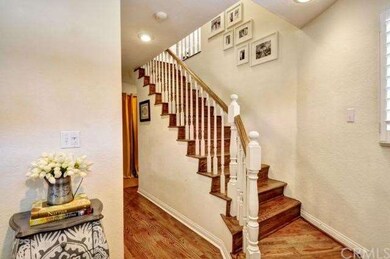 Foyer and hardwood staircase