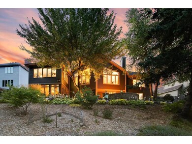 Back of House with a gorgeous perennial garden