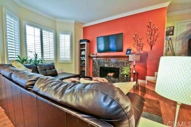 Living room. Crown moulding, newly painted, new ma