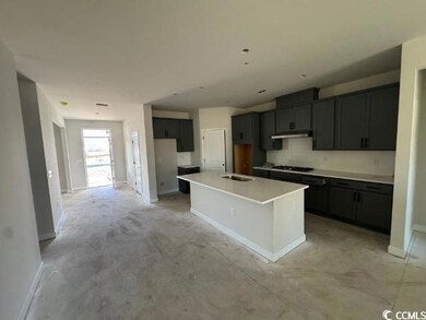 Kitchen with sink, decorative backsplash, gas cook