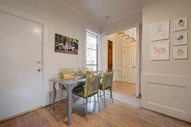 Entry and breakfast area. Mail center and built-in