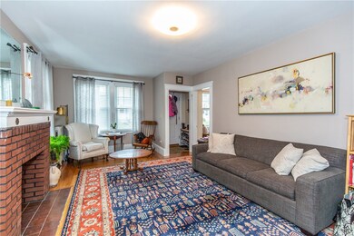 Front entry into living room