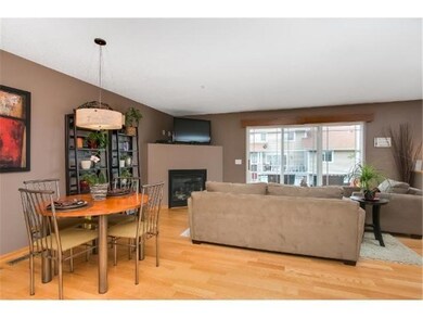Open kitchen, dining and living rooms