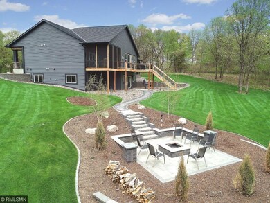 Patio with fire pit for entertaining