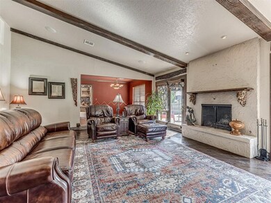 Living area looking into dining area