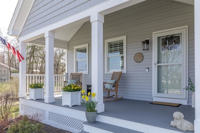 Enjoy the pond view from your front porch