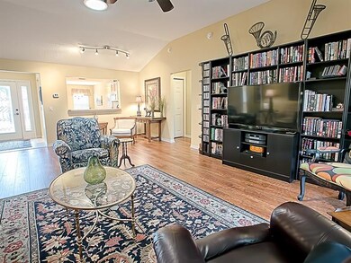 Lovely DECOR colors. Track lighting added in dinin