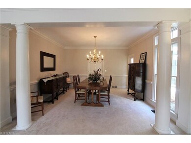 Formal Dining Room with Entryway with Columns