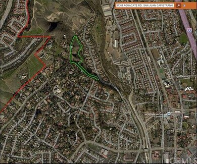 Outline of 7.65 acre lot zoned Residential Agricul