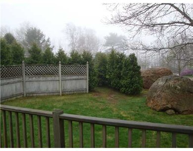 Yard/Garden. nice back yard off of huge deck