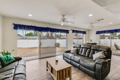 Multiple Sliding Doors to Backyard
