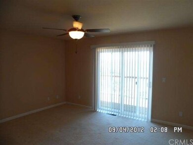 Master Bedroom w/ceiling fan/light, slider door to