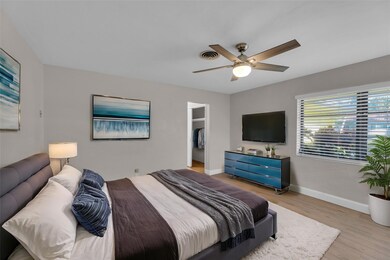 Spacious Master bedroom offers new tile, large clo