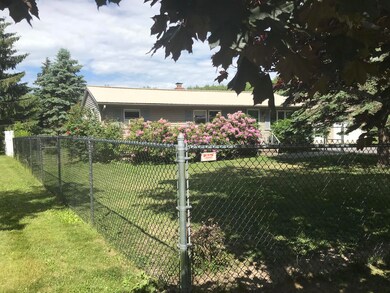 fenced in front yard