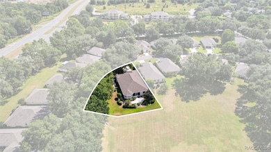 Homesite is a .27-acre, pie shaped lot
