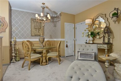 The warm neutral tones greet you as you walk in.