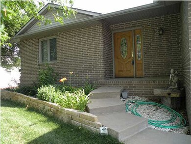 Landscaped, gracious entry