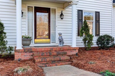 Inviting front entrance