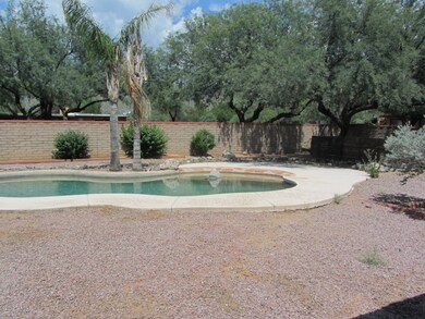 Private North facing backyard