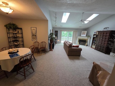 View of Dining Area & large Great Room gas firepla