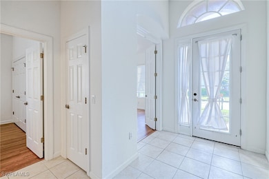 View of tiled entrance foyer