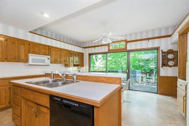 Large eat-in kitchen, with island and pantry! Walk