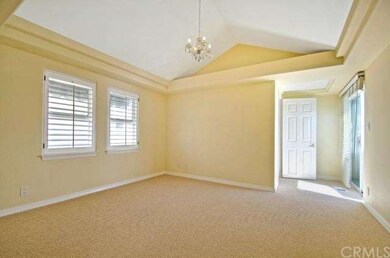Upstairs master bedroom with walk-in closet
