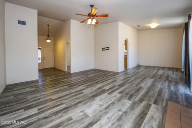 Entry looking into living room