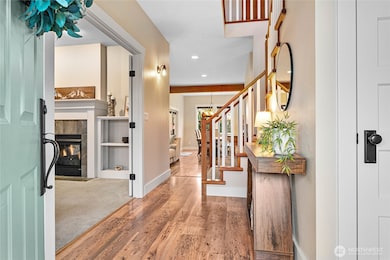 A warm and inviting entryway.