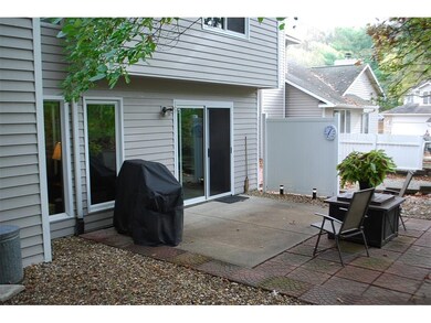 Back yard patio with LP fire pit