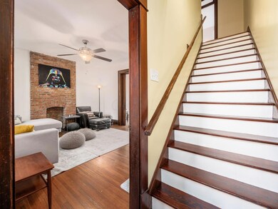 Stairway to upper level.