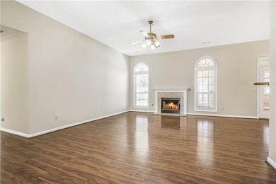 Fireside open living room