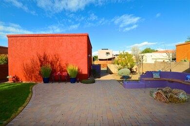 Backyard Built in Bench & Pavers