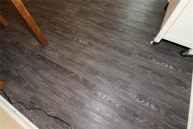 Beautiful wood plank flooring in kitchen