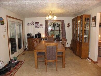 Dining Room. Open Dining Room w/ Glass French Door