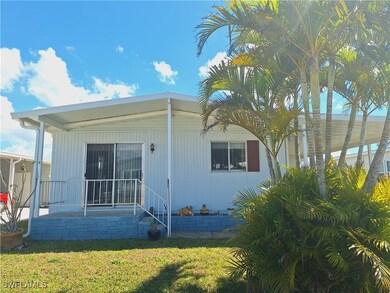 View of front of home with a front yard