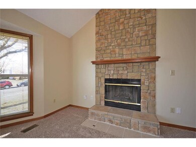 Floor to ceiling fireplace!