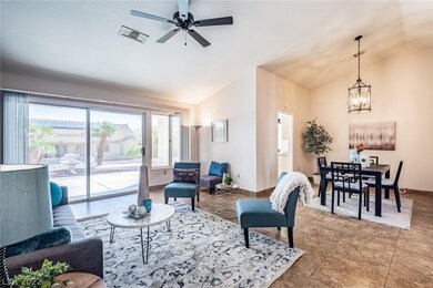Family room and dining room